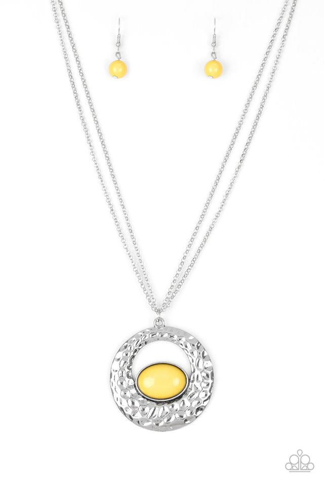 Paparazzi Accessories Viva Vivacious - Yellow Necklaces - Lady T Accessories