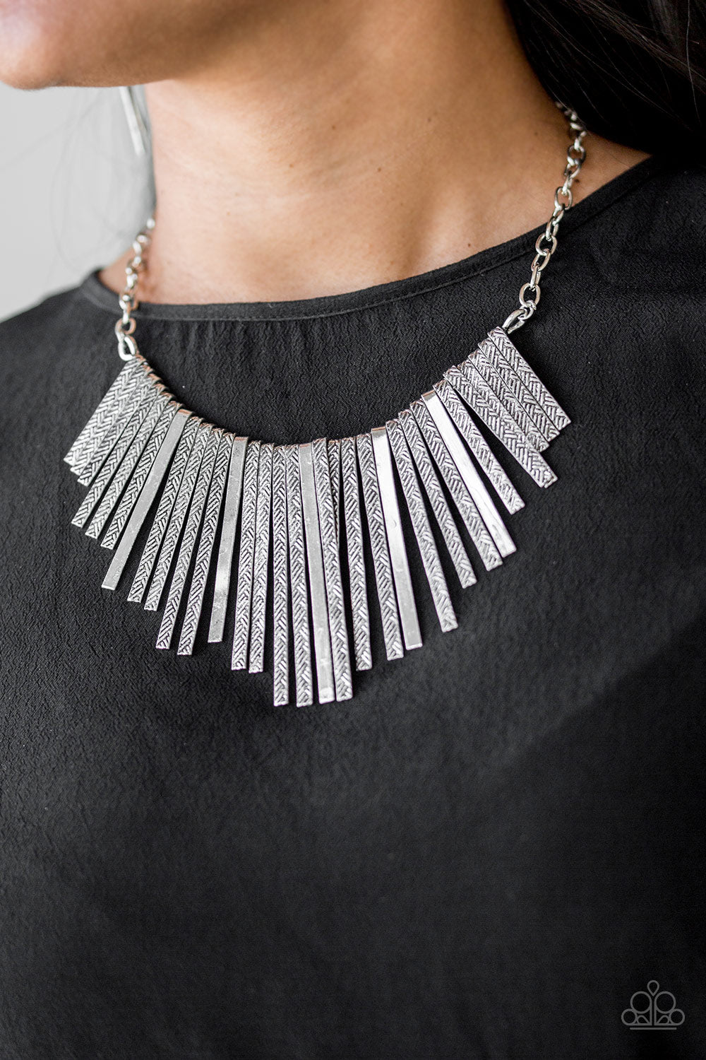 Paparazzi Accessories Welcome to the Pack - Silver Necklaces - Lady T Accessories